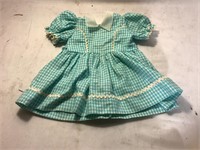 Vintage Doll Plaid Doll Dress