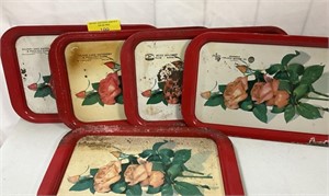 Metal trays with Advertising  and whip