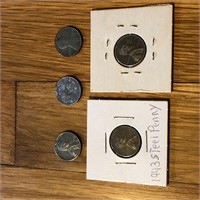 Steel Lincoln Head Wheat Penny Coins