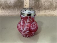 Fenton cranberry fern pattern