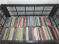 Black Crate of Various CD's 75-80est Total