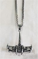 Star Wars X Wing Fighter Pendent with 22" Chain