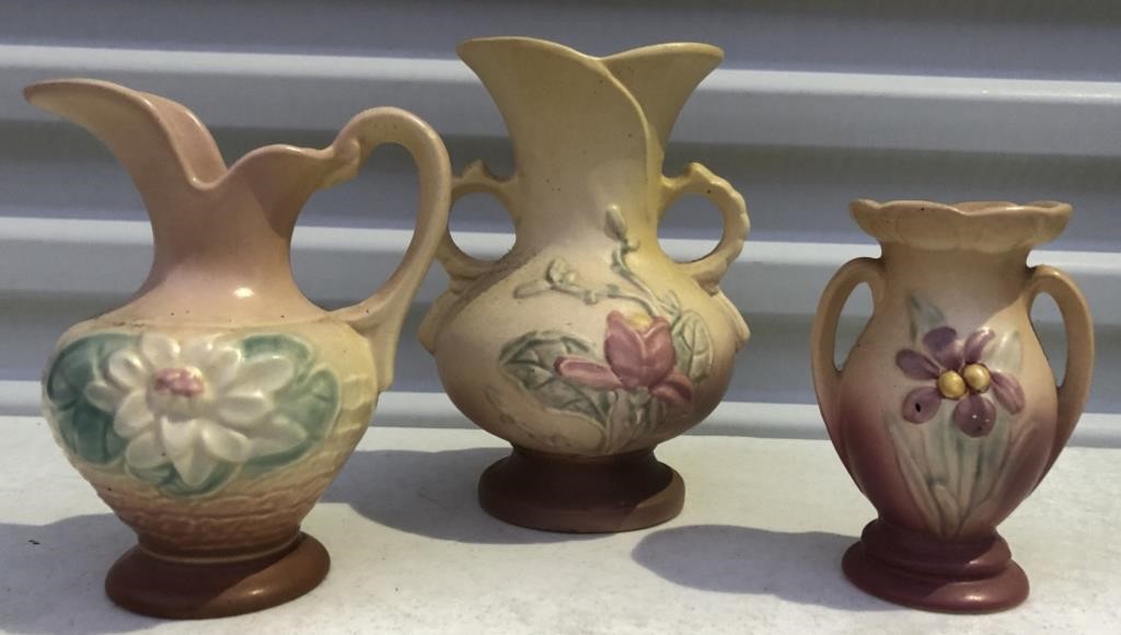 Yellow To Pink Hull Pottery