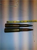 Two 20mm inert rounds, the number 1211649 - 1 is