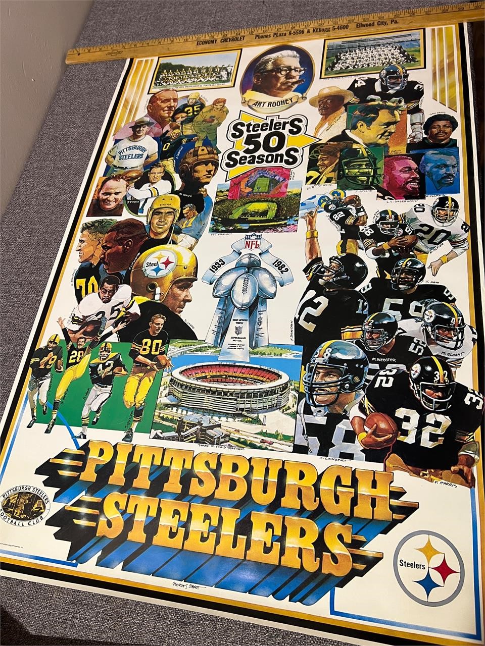 5 NFL Posters: Steelers & 1978 Super Bowl