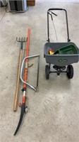 Spreader, saws and fork