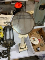 tabletop vintage marble mirror