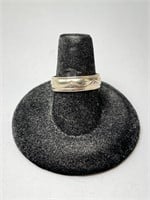 Vintage Sterling Band Ring 3 Grams Size 7.5