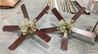 2-Lighted ceiling fans-blades-20in