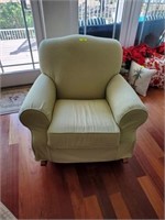 BROYHILL UPHOLSTERED ROCKING CHAIR