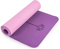 Yoga Mat Non Slip Pilates Fitness 72x24 Orchid