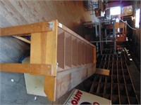 Wooden Workbench Bins 85"x29"