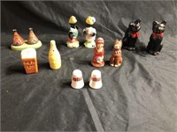 (6 SETS) Vintage Figural S & P Shakers