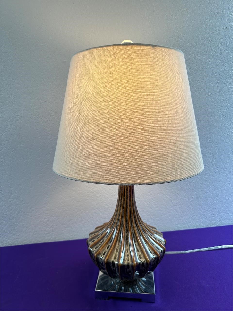 Art Glass Base Table Lamp