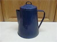Blue Graniteware Coffee Maker