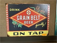 Grain Belt Beer Tin Sign 18X24
