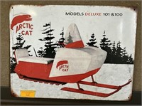 Arctic Cat Snowmobile Tin Sign 18x24