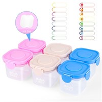 Set of 6-5 Oz Baby Food Containers