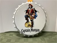 Captain Morgan Bottle Cap Tin Sign 14 in