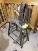 Antique leather vice