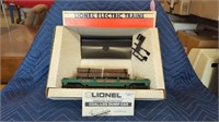 LIONEL ELECTRIC TRAINS- COAL/LOG DUMP CAR- NEVER