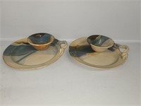 Stoneware serving trays