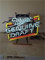 Miller Genuine Draft Neon Beer Sign