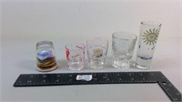 Lot of 5 Shot Glasses