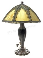Art Nouveau Bradley & Hubbard Bronze Lamp