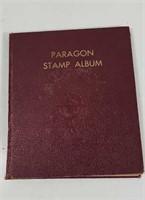 Vintage Paragon stamp album with stamps