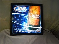 *Lighted Bud Light Sign 18" x 18"