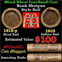 Small Cent Mixed Roll Orig Brandt McDonalds Wrappe