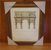 Large framed architectural print