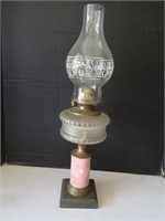 Antique Oil Lamp, 22"H