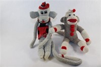 Hand Crafted Sock Monkey Animals