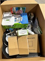 Large box lot of new home improvment items