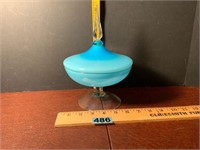 Vintage Hand Blown Italian Art Glass Powder Box