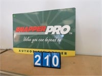 SNAPPER PRO AUTHORIZED DEALER SIGN 1 SIDED