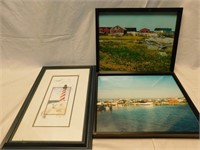 Framed photos and print