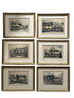 Set of 6 French Prints