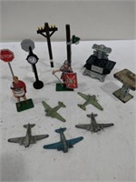 Lot of metal toys