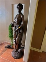 BRONZE GREEK GODDESS - APPROX. 6FT TALL