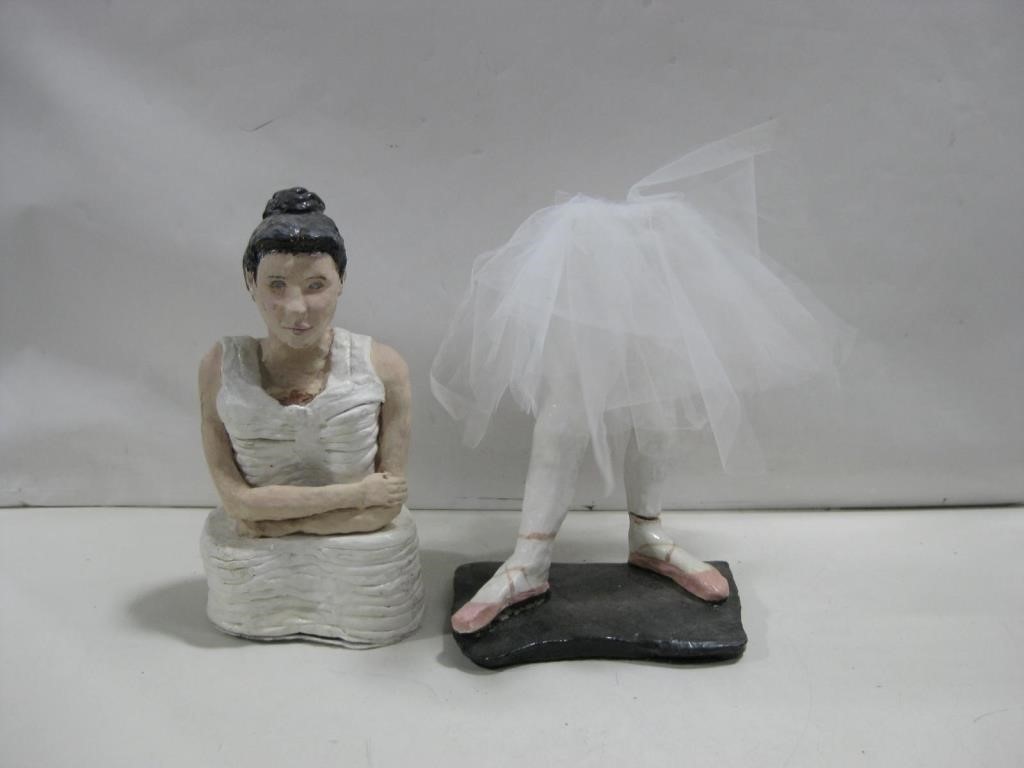 25" Tall Pottery Ballerina See Info