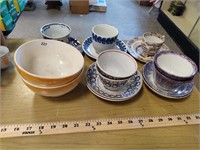 Teacups, Saucers, and Bowls