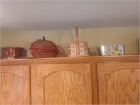 Top of Cabinet Contents, Misc. Baskets & Tins