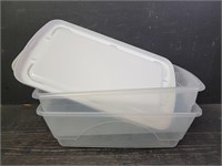 (2) Small Storage Containers