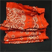 (6) Pieces Red Banana Fabric