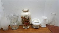 Vases / Lantern Shades / Milk Glass