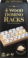 (N) Wood Domino Racks, Set of 4 Trays for Mexican