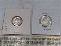 (2) Mercury Silver Dimes